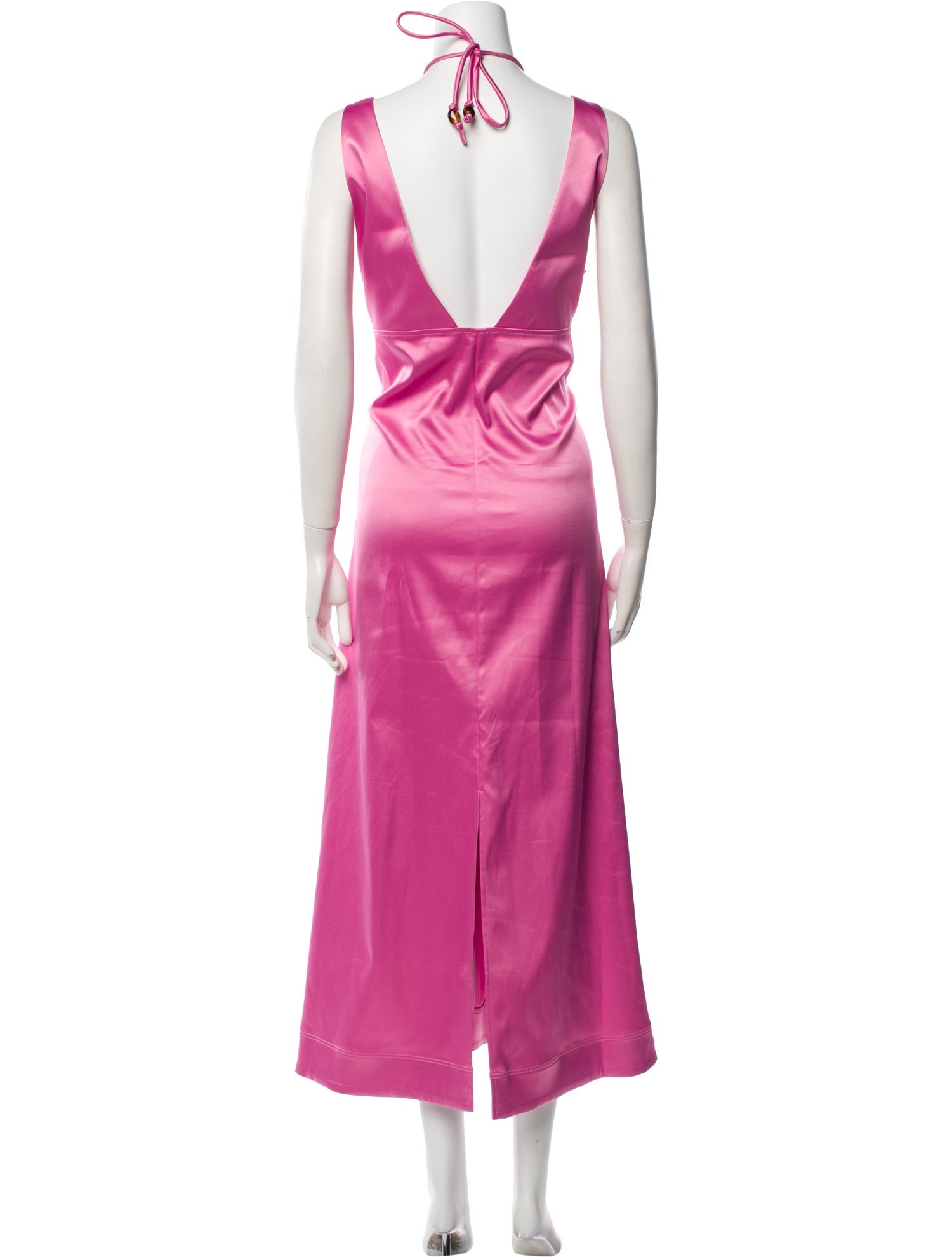Ganni V-Neck Long Dress